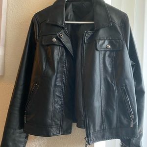 vegan leather jacket